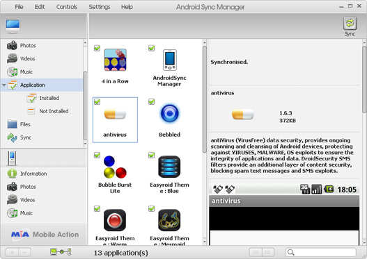 pc sync manager build 7
