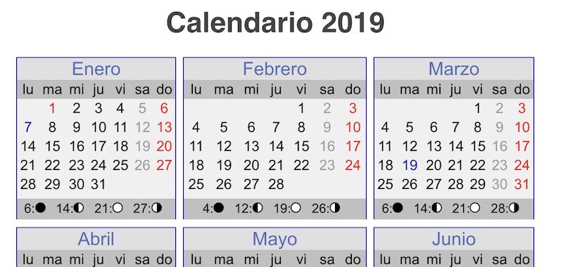 Calendario Minimalista Horizontal 2020 En 2020 Calendario